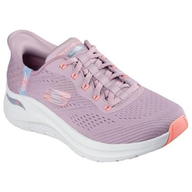 Imagem de Skechers Tênis feminino Arch Fit 2.0 Easy Chic, borgoña, 34 BR