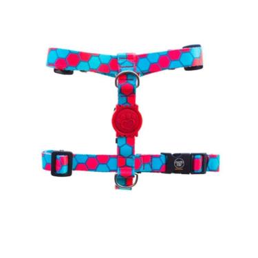 Imagem de Peitoral Para Cães H Colmeia Ampla Pet Tamanho G