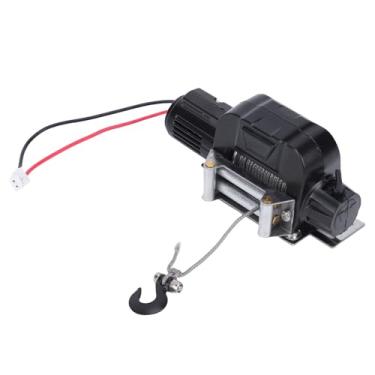 Imagem de Yunseity Guincho de Metal para Carro RC, Guincho Simulado Em Liga de Alta Resistência para Rastreador RC 1/10 - Design Realista, Experiência Off-road - Elétrico para Entusiastas de Carros (Preto)