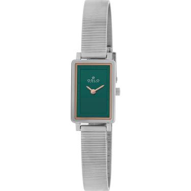 Imagem de Relógio Oslo Feminino Ref: Olbsssvx0001 E1sx Slim Prateado Retangular