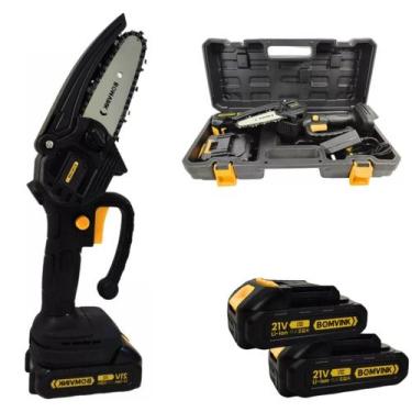 Imagem de Motosserra Profissional 4 21v Bivolt Potente Sem Fio - Bomvink, Bivolt