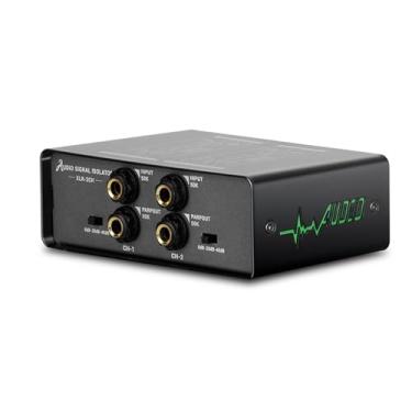 Imagem de OPPWONG Isolador de Sinal de áudio, 3 Níveis de Ajuste de Ganho Isolador de Loop de Aterramento Independente de Canal Duplo Com Interface de Alta Impedância Filtro de Zumbido