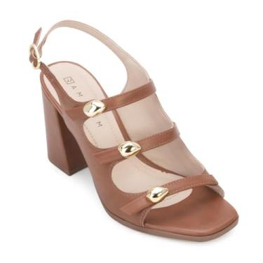 Imagem de Sandália Ramarim Salto Bloco 2541205 Creme Coconut