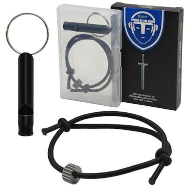 Imagem de AOKYE Pulseira de sobrevivência tática de grau militar – disjuntor de vidro de carboneto de tungstênio de fibra de carbono EDC, pulseira elástica antidestacamento para fuga de emergência de carro