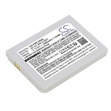 Imagem de 1900mAh Fone de ouvido sem fio Bateria de substituição,Compatível com 00004394,00004445,2.4GHz belt pack,MicroCom XR,MicroCom XR 900MHz
