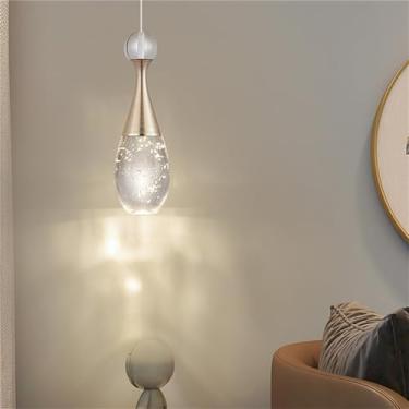 Imagem de Luminária pendente nórdica criativa em formato de bolha de cristal, luz decorativa para sala de estar e quarto (Estilo 3 (1 lâmpada))
