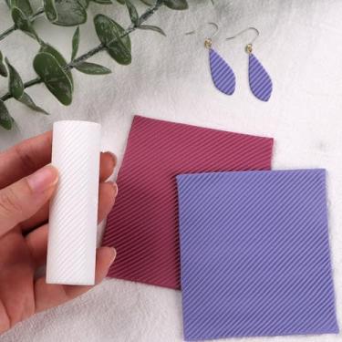 Imagem de Rolo de textura de argila de polímero, rolo de argila de polímero para fazer brincos (textura de lixa)