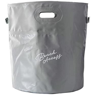 Imagem de Beach Access Surf Surfers Grande Capacidade Balde Dobrável Cinza (Baldes Multiusos ao Ar Livre para Pesca, Mergulho, Camping e Mais)