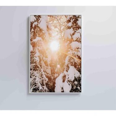Imagem de Quadro Nascer Do Sol Na Neve 60x40 Cm Adesivo Fotográfico