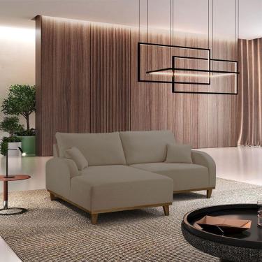 Imagem de Sofá Albano Veludo 185 Chaise Lado Esquerdo Meu Sofá Online B002 Veludo Capuccino