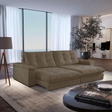 Imagem de Sofá Dublin 02 Módulos De 120cm Br25cm Meu Sofá Online B016 Veludo Marrom