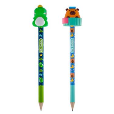 Imagem de Lapis CIS Fantasia Animais Bl C/2-1Dino 1Capi