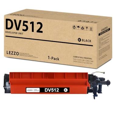 Imagem de Unidade de desenvolvimento DV512 preta 1 pacote de substituição de alto rendimento para Konica Minolta DV-512K DV-512C DV-512M DV-512Y Funciona com Bizhub C221 C224 C281 C284 C364 C454 C554 C7122