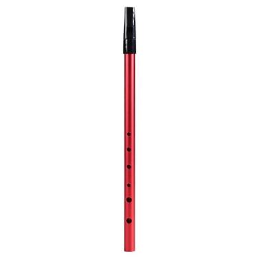 Imagem de LiebeWH C Key Irish Whistle 6 Hole Tin Whistle Wind Instrumento Musical ABS Bocal de Resina Com Armazenamento Bolsa Ideal para Iniciantes, Intermediários, Especialistas (vermelho)