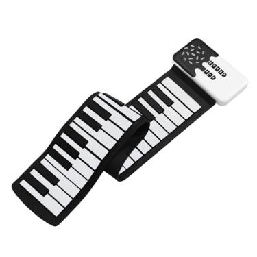 Imagem de Luocute Piano de Rolo de 49 Teclas, Teclado Eletrônico Dobrável à Prova de água de Silicone Com Alto-falante Embutido e 8 Tons, para Iniciantes e Viagens