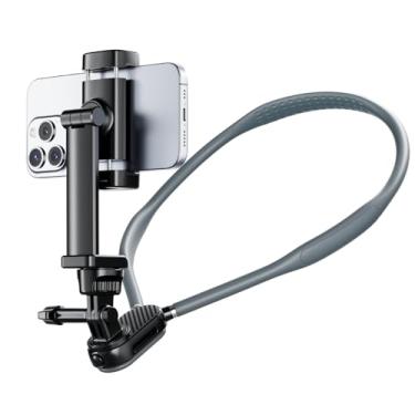 Imagem de Suporte para câmera no peito do telefone para gravação de vídeo iPhone Samsung 4-7 polegadas telefones AKASO/Go Pro/Insta360X5/DJI360 (câmeras + suporte para telefone)
