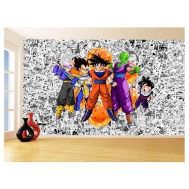 Imagem de Papel De Parede Dragon Ball Goku Vegeta Anime 3,5M Dbz106 - Você Decor