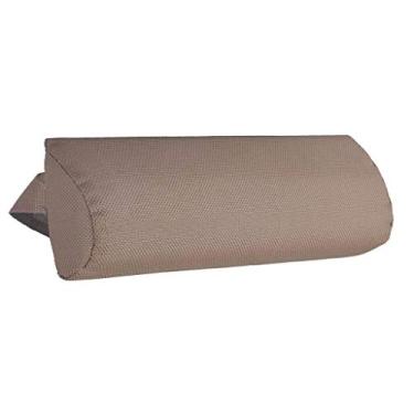 Imagem de Encosto de almofada de substituição universal F Fityle 10 cores para cadeira com faixa elástica, almofada de apoio de cabeça acolchoada removível para cadeira de descanso, Light Coffee