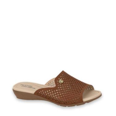 Imagem de Tamanco Anabela Slide Feminino Modare Conforto 7127.258, Avelã, 36
