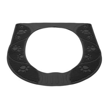 Imagem de Phefop Capa Universal para Assento de Vaso Sanitário, Almofada Antiderrapante de Silicone Lavável, Design Macio e Quente para Idosos e Crianças, 39,5x34cm (Cinza)