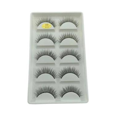 Imagem de Cílios Postiços Fluffy 3D De Mink, 5 Pares, Volume Natural, Cílios Lev