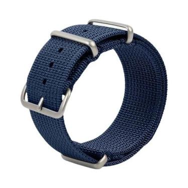 Imagem de Pulseira De Relógio De Nylon Marrom Verde Preto Militar Esportiva Casu