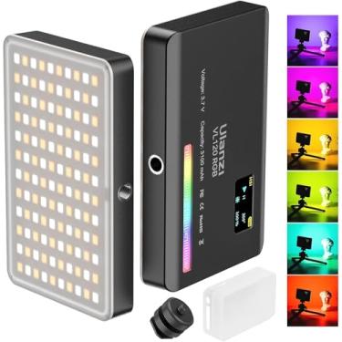 Imagem de ULANZI VL120 RGB Luz de vídeo, Luzes de vídeo de bolso LED On-Camera, Bateria recarregável embutida 3100mAh, 360 efeitos de luz Full Color 20, CRI≥95 2500-9000K Painéis de LED para registro