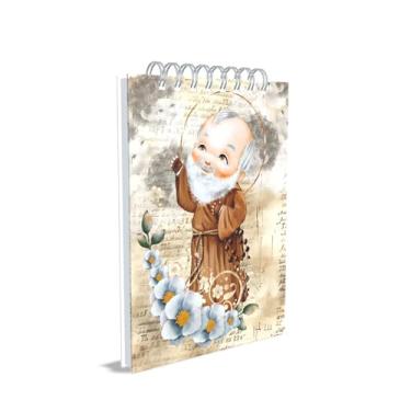 Imagem de Bloco de Anotações Católico, Padre Pio, Capa 02