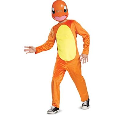 Imagem de Pokemon Charmander Kids Costume, Children's Classic Character Outfit, Child Size Large (10-12) Orange
