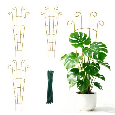 Imagem de MIJAYENV Treliça de Planta de 30" para Ambientes Internos para Plantas Em Vasos, Pacote com 3 Treliças de Plantas Internas para Plantas Trepadeiras, Treliça de Planta de Casa Empilhável, Treliça de Va