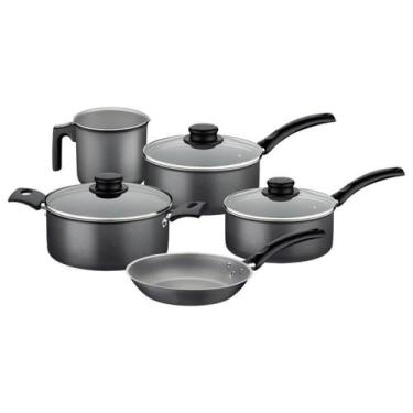 Imagem de Jogo de Panelas Tramontina Turim Antiaderente 5 Peças Chumbo, 431c