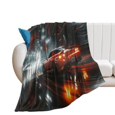 Imagem de HouLaiZhe Cobertor Super Macio Flanela Velocidade JDM S2000 Túnel Esportivo Fresco Leve Cobertores de Refrigeração para Sofá-Cama Cadeira Sofá Carro Viagem ao Ar Livre Leve Quente 101,6 cm x 127 cm