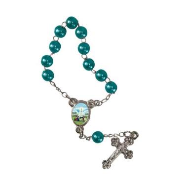 Imagem de 50 Unidades Mini Terço com Foto de Nossa Senhora de Fátima - SJO Artig