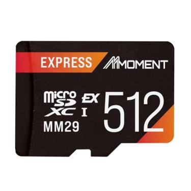Imagem de MMOMENT 512GB Micro SD Express Card for Nintendo Switch 2, PCIe Gen3x1, MM29 Model, Up to 880MB/s Read and 650MB/s Write Speed, Black/Orange, Water Resistant Gaming Memory Card