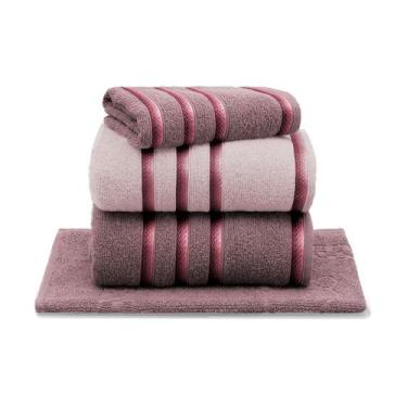 Imagem de Jogo de Toalha Banhão 4 Peças Classic 100% Algodão Premium Gramatura 3