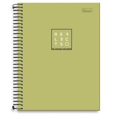 Imagem de Caderno Universitário 1 Matéria Reflects Capa Dura 80 Folhas Cadersil Estampa 2