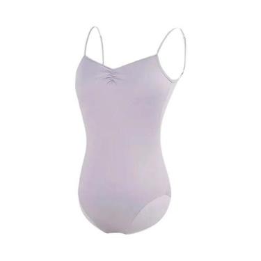 Imagem de Camisola De Ballet Feminina Com Alças Ajustáveis, Macacão Sem Mangas P