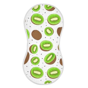 Imagem de xigua Kkiwi Fruits Conjunto de 4 panos para arrotar musselina para bebê, super macios e absorventes, roupas de arroto de algodão, presente de chá para recém-nascidos, bebês meninas e meninos