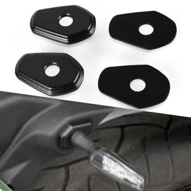 Imagem de FREAXLL Espaçadores universais de adaptador de seta de motocicleta para Suzuki DR-Z 400 SM GSX-R 600 750 1000 1300 Hayabusa SV 650 S SV 1000 S-Preto