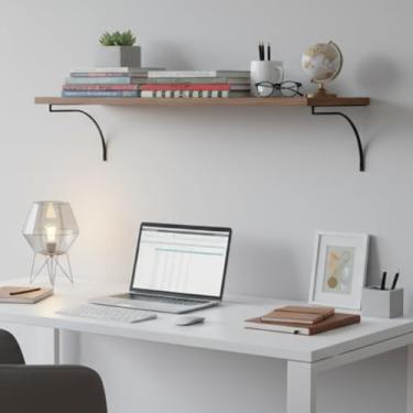 Imagem de Prateleira Industrial Parede Mão Francesa Piatina 30x100cm