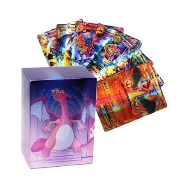 Imagem de Cartas De Jogo Pokémon GX V Mega Brilhantes Para Crianças 100PCS Brinq