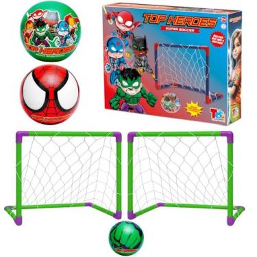 Imagem de Kit 2 Traves de Futebol Infantil 3 Bolas Leves Infantil Huk - Toy Mast