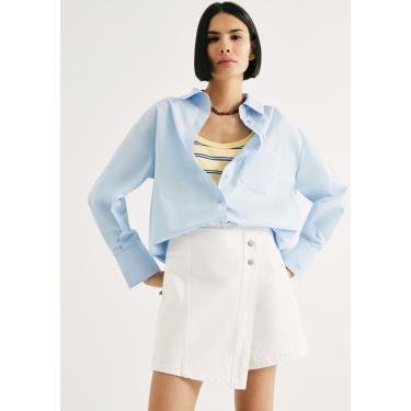 Imagem de Shorts Saia Cintura Média Em Sarja-Feminino