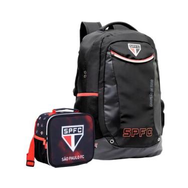 Imagem de Kit Time São Paulo Mochila Costas + Lancheira Original - Xeryus