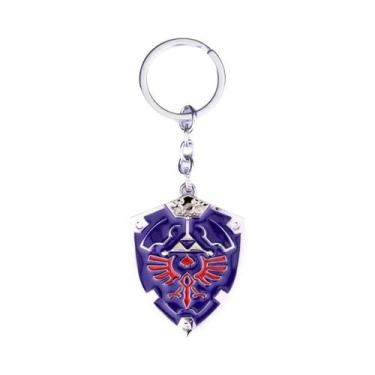 Imagem de Chaveiro Hylian Shield Breath of the Wild Majora's Mask Triforce Para 