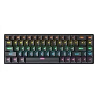 Imagem de Teclado MecâNico Com Fio — Teclado Compacto Com RetroiluminaçãO, Adequado Para Jogadores E Uso Em EscritóRios(preto)