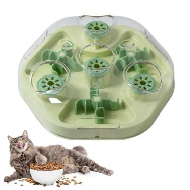 Imagem de Brinquedos de quebra-cabeça para cães – jogo de alimentação lenta com furos para lanche – Dispensador interativo de petiscos para cães | para treinamento de alimentação lenta, dentição, casa, alívio