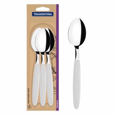 Imagem de Jogo de Colheres de Mesa Ipanema Branco Com 3 Peças (23363/380) - Tram