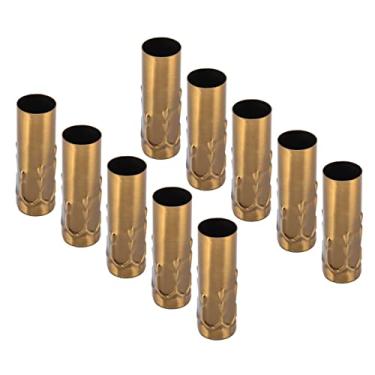 Imagem de Alomejor Candelador de Velas, Mangas de Vela de Lustre, Mangas de Lâmpada de 10 Pacote para Luminária de Luminária de Candelabra Tubo de Base de Lâmpadas (Ouro e bronze antigo)