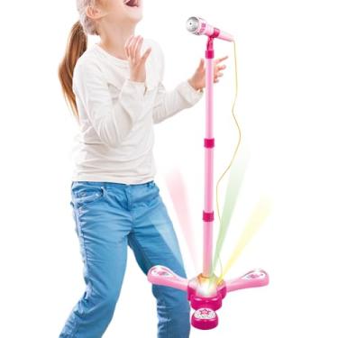 Imagem de Microfone Echo para Crianças - Com Luz Interativa Colorida Música E Brinquedos De Cantar - Brinquedo Karaokê para Diversão | para Meninos Meninas em Idade Pré-Escolar Família e Amigos